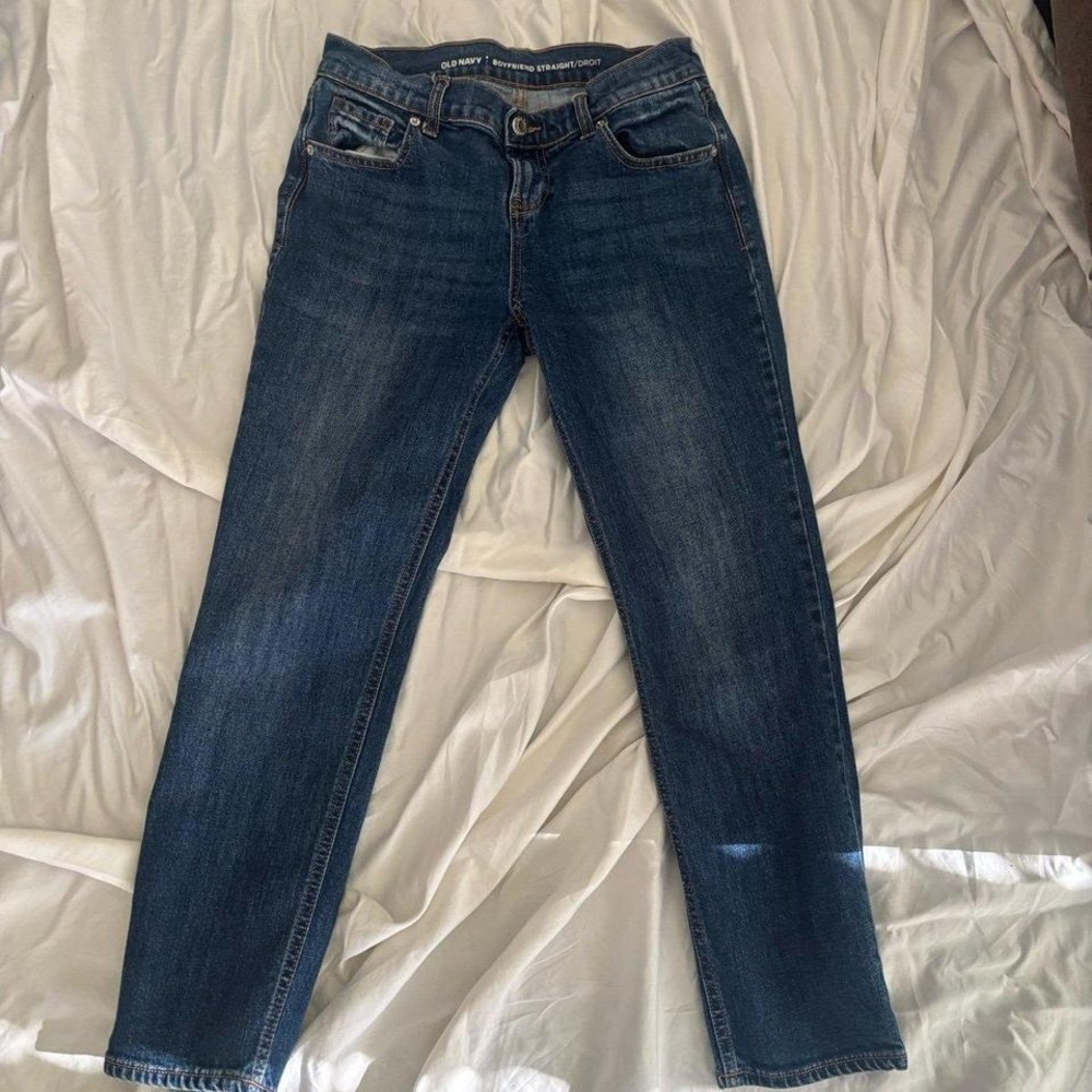 Old Navy boyfriend Straight Denim Jeans‎ /Droit size 2 Petite